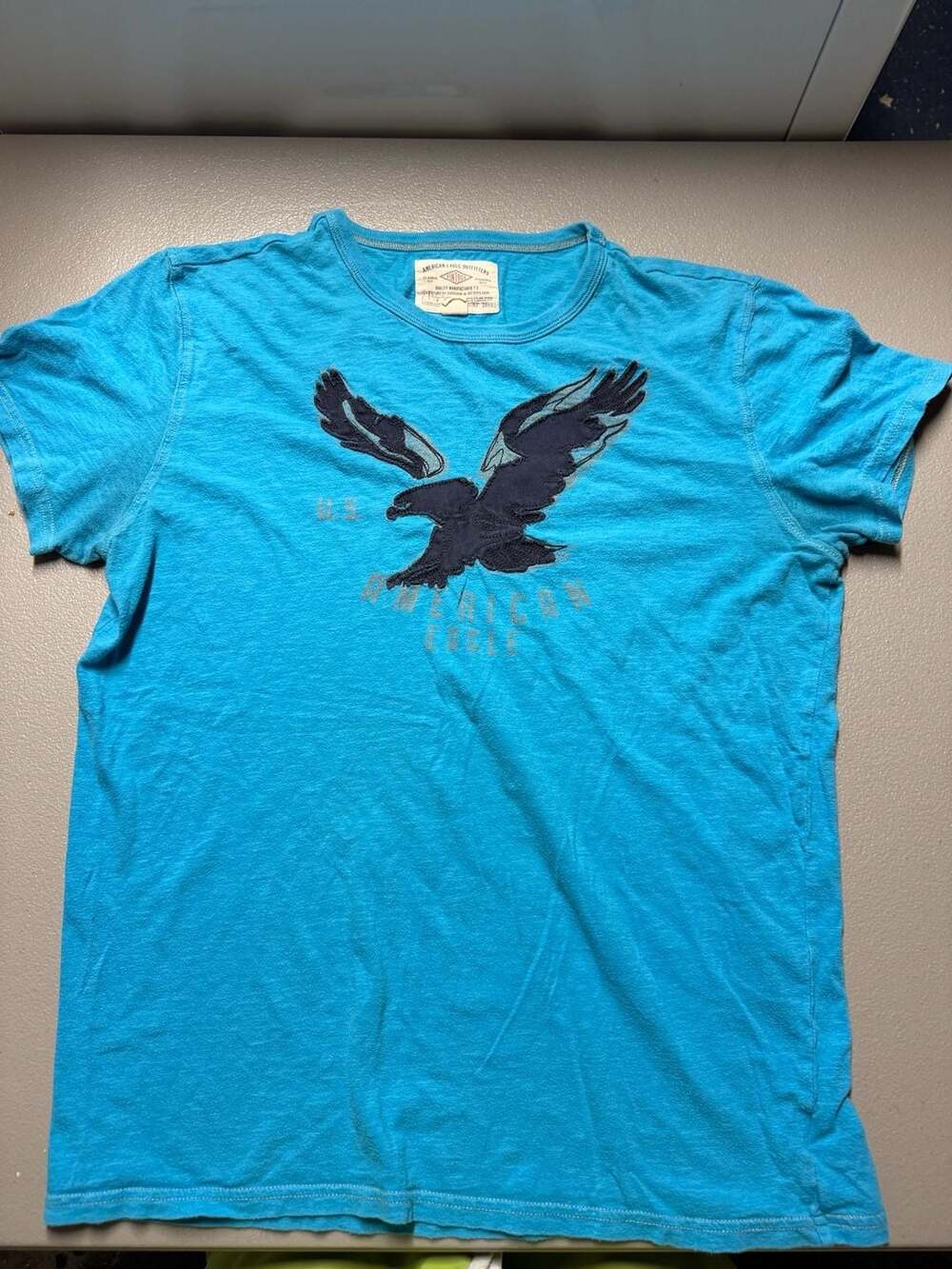 American Eagle Outfitters Men Vintage Classic Fit Blue Eagle